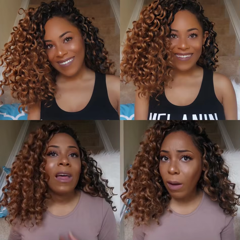 Afro Curl synthétique Crochet cheveux tressage Extension