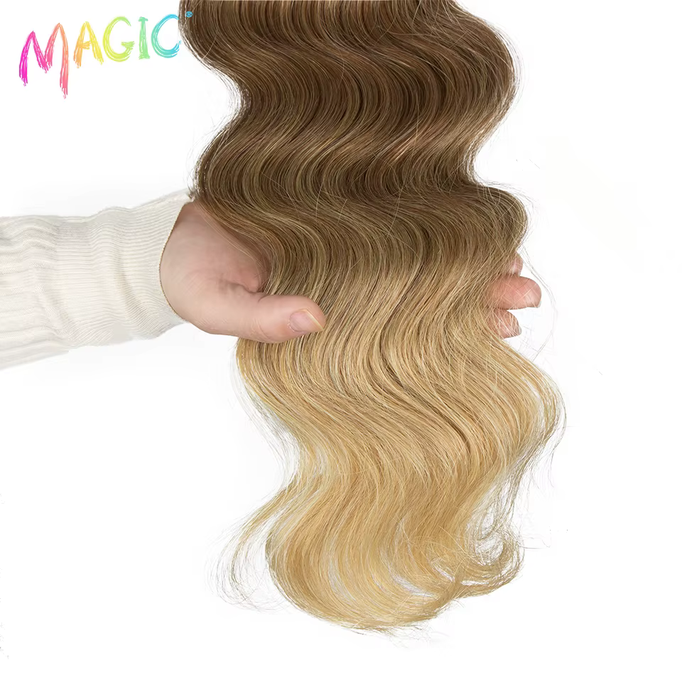 Magic-Extensions de cheveux synthétiques Body Wave