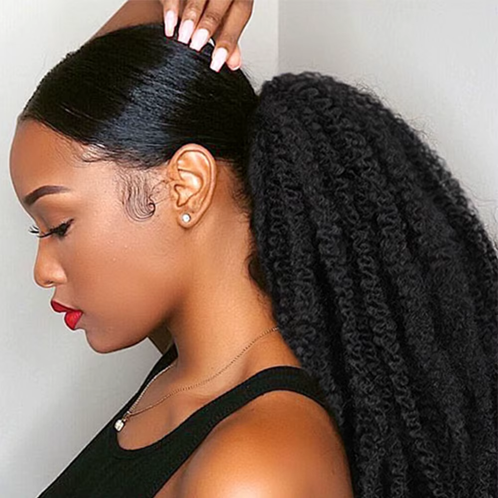 Extensions capillaires synthétiques longues bouclées 18 pouces