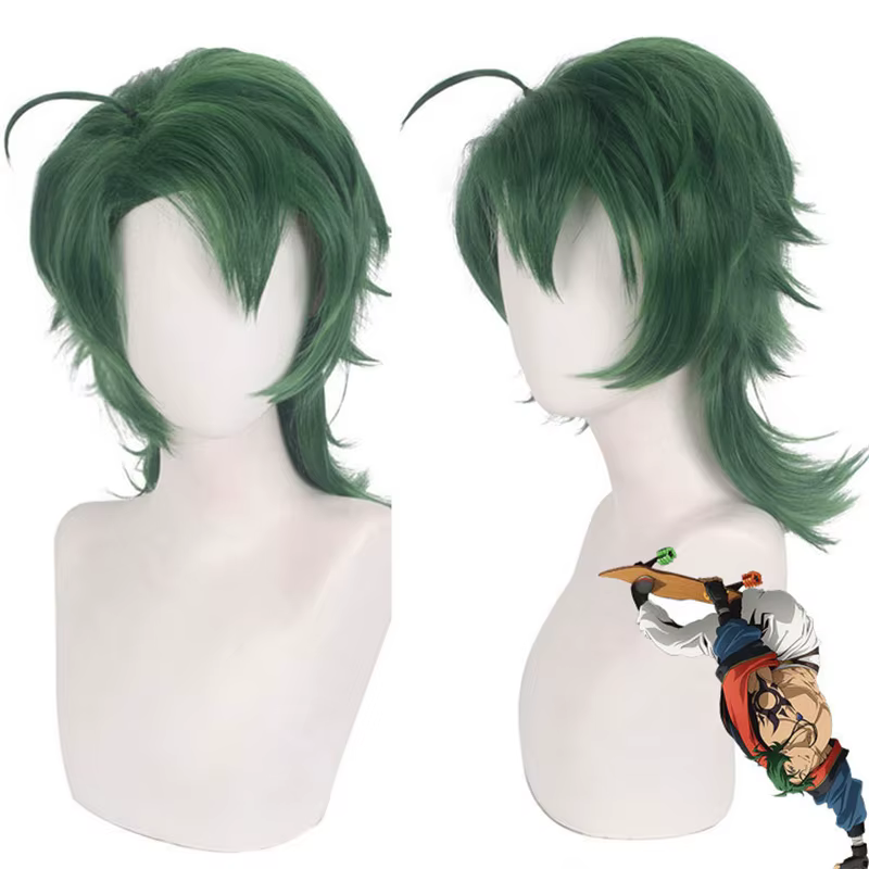 MIYA-Perruque de Cosplay Synthétique Courte Noire Alberen Ya, Anime SK8 Extron, 35cm