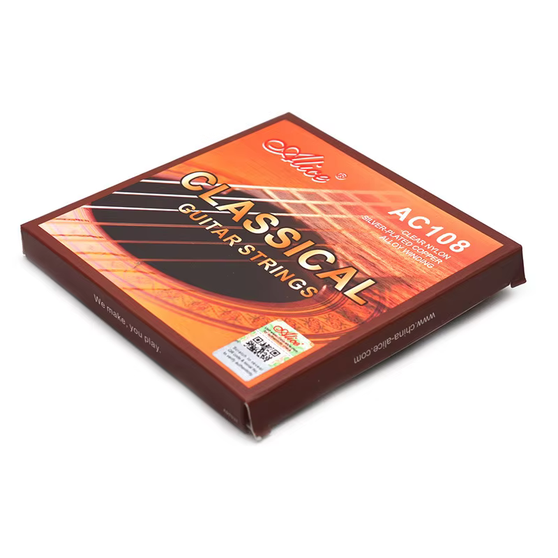 Alice AC108-N cordes de guitare classique en Nylon plaqué argent cuivre Instruments de musique accessoires pièces