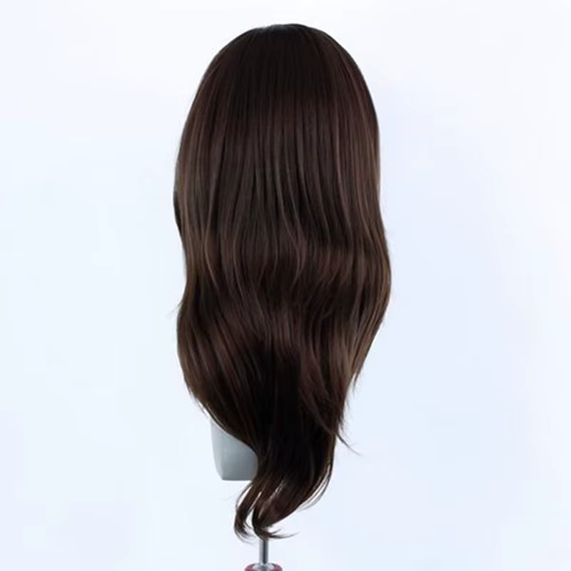 Perruque Lace Front Wig Synthétique Brun Foncé