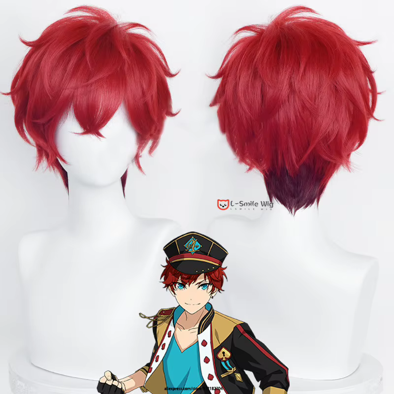 Perruque de Cosplay avec Bonnet