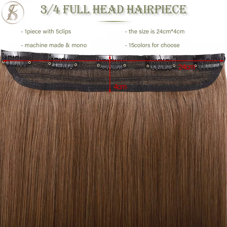 TESS pince dans les Extensions de cheveux humains 100% Extension naturelle