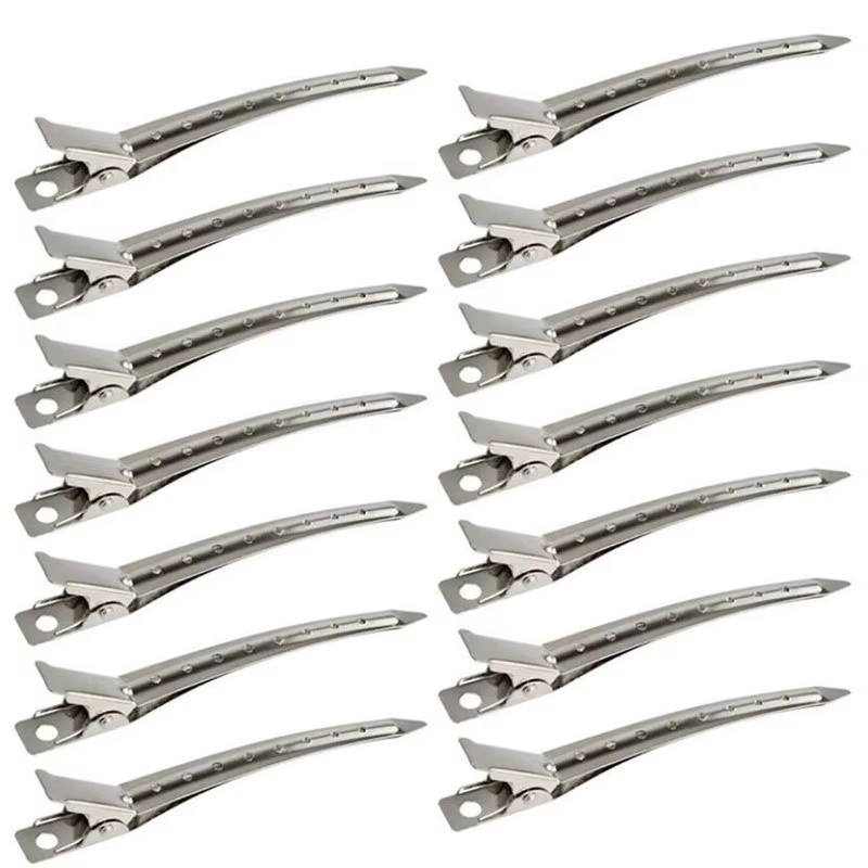 Clips de soins capillaires en acier inoxydable, 5 pièces, outils de coiffure