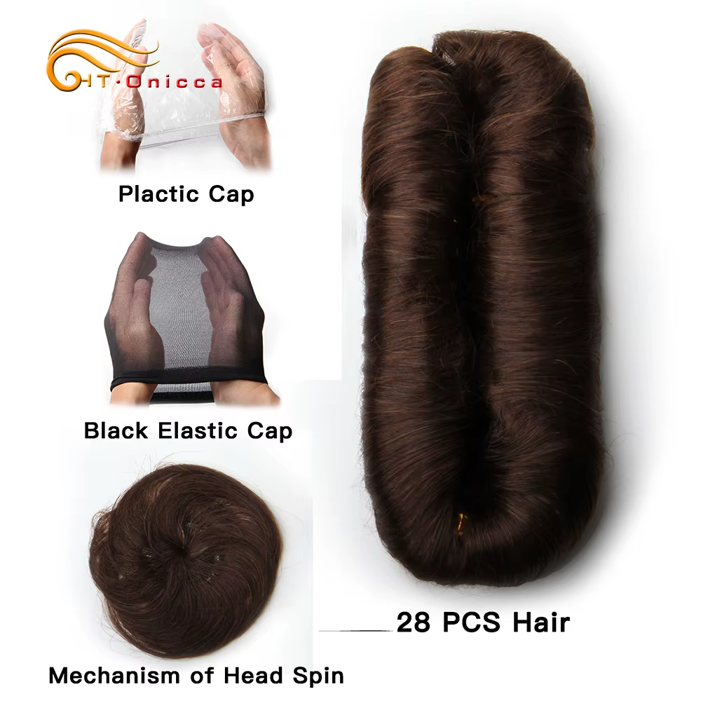 Bundles de cheveux humains bouclés indiens bruts