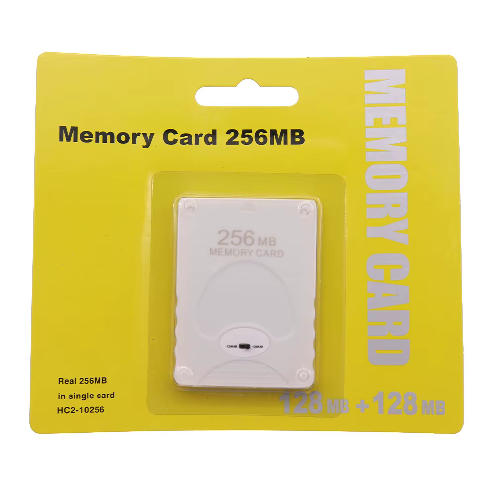 Pour PS2 8 mo/64 mo/128 mo/256 mo carte mémoire cartes d'extension mémoire adaptées pour Sony PS1 PS2 carte mémoire noire en gros