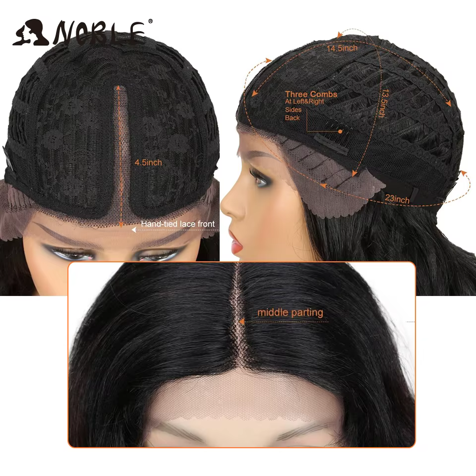 Perruque Lace Front Wig ondulée 20 pouces-Noble