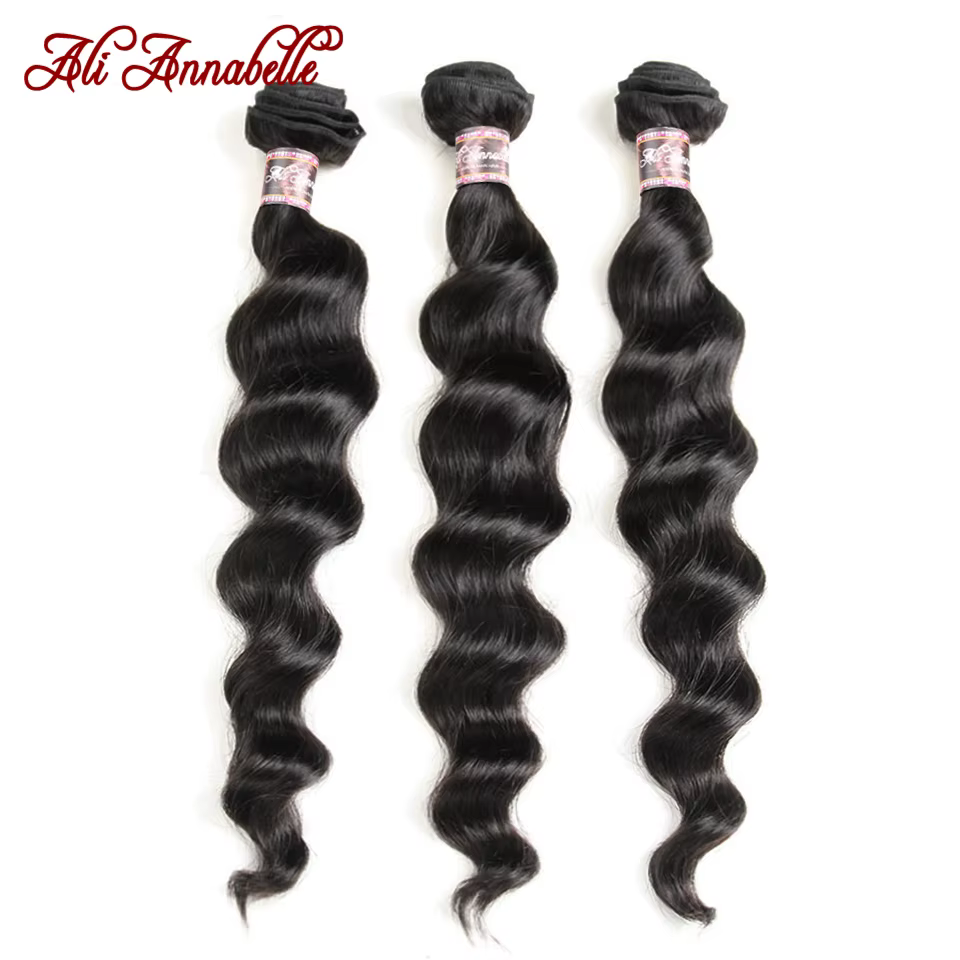 Tissage en lot Loose Wave brésilien 100% naturel – ALI ANNABELLE