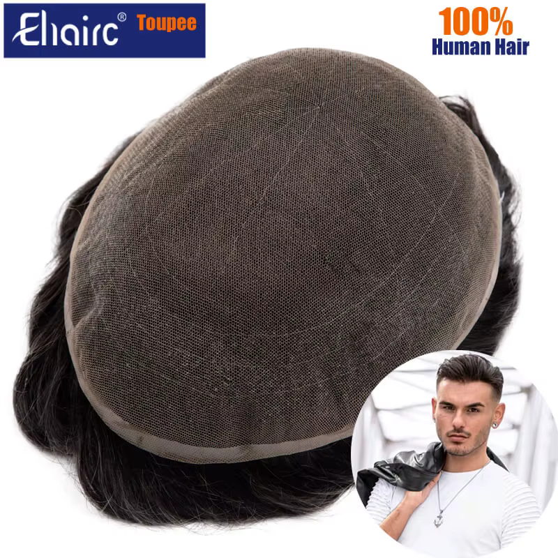 Perruque Full Lace française pour hommes