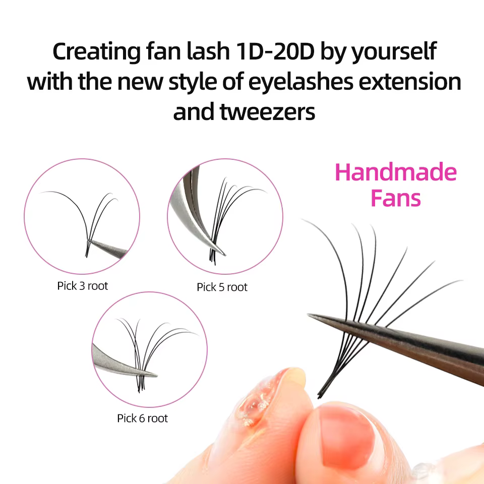 Rujade faux cils extension personnelle naturelle douce russe rouleau extensions