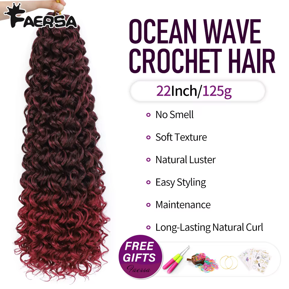 Crochet cheveux Afro boucles tressage Extension