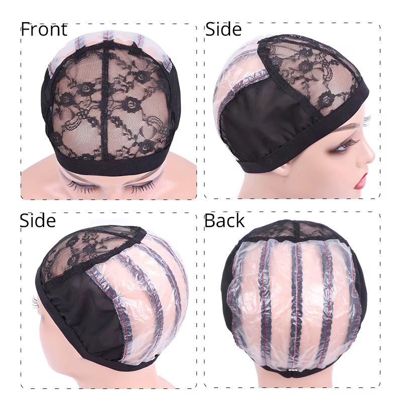 Bonnet de perruque en filet ventilé (1 pièce) avec 2 peignes