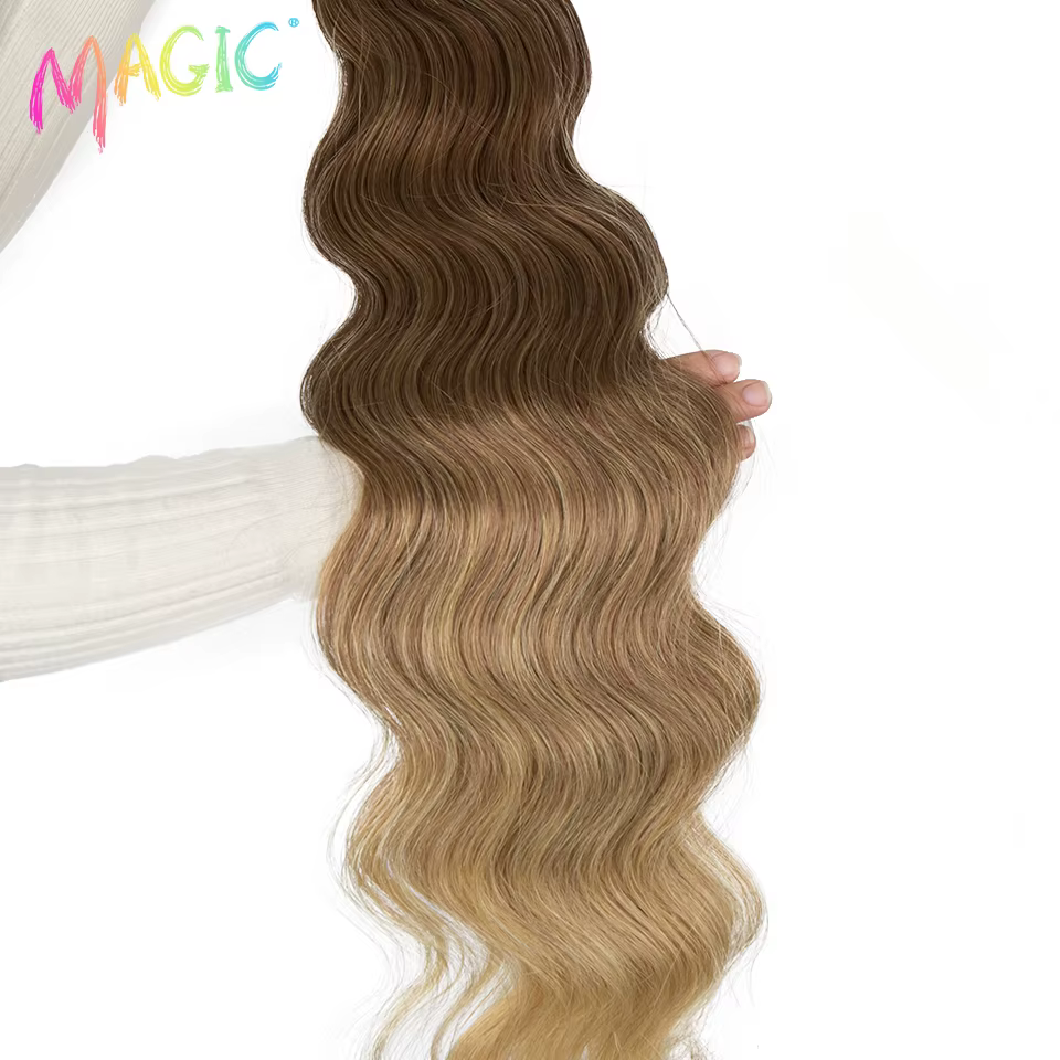 Magic-Extensions de cheveux synthétiques Body Wave