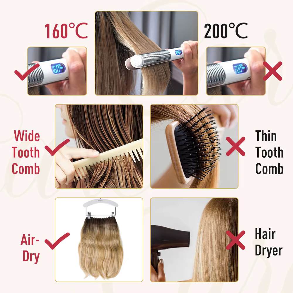 Moresoo U pointe Extensions de cheveux