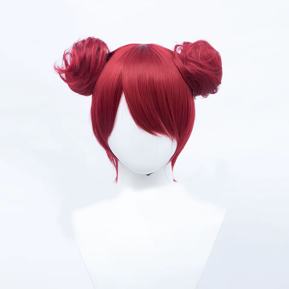 AOSIWIG 23 couleurs cheveux courts bouclés Chignon accessoires synthétique Cosplay