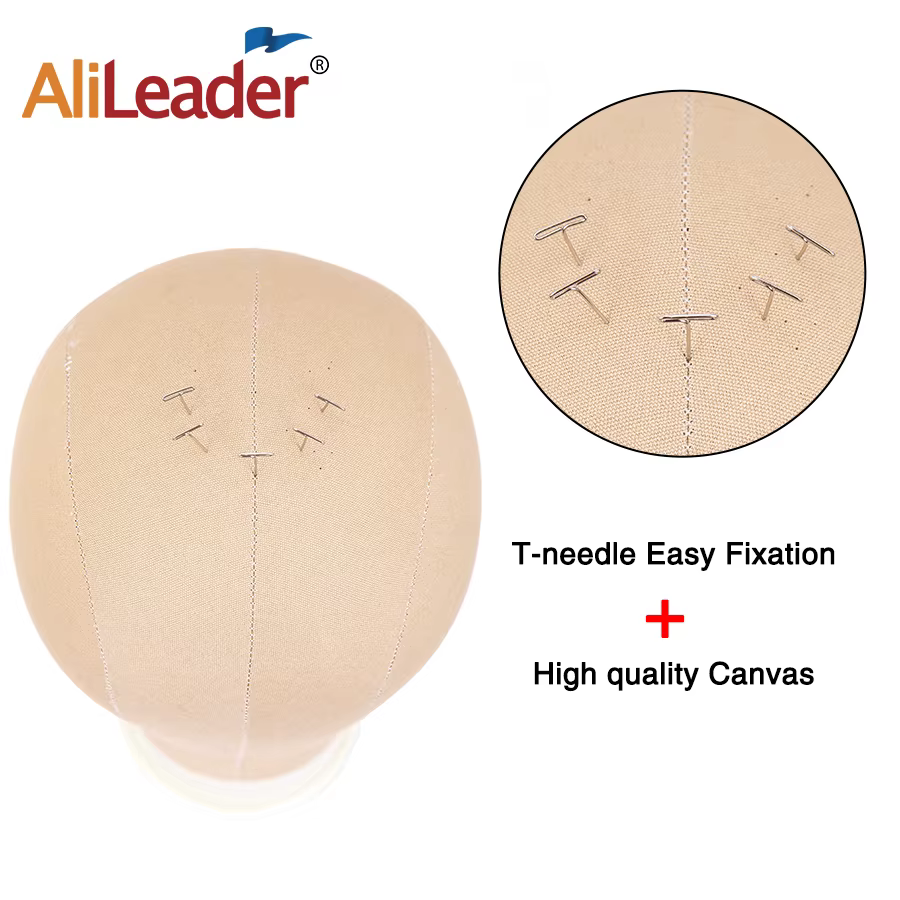 Alileader-Perruque de tête de mannequin de nuit en toile