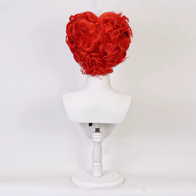 Perruque de Cosplay la reine rouge Alice au pays des merveilles pour femmes