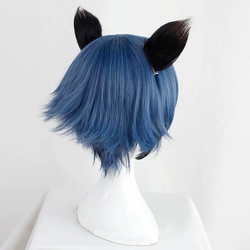 BNA – perruque de Cosplay synthétique bleue