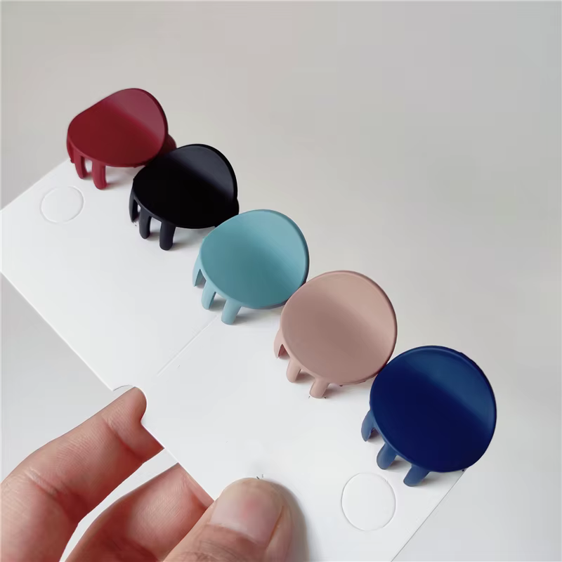 Pinces à cheveux de couleur unie pour femmes et filles
