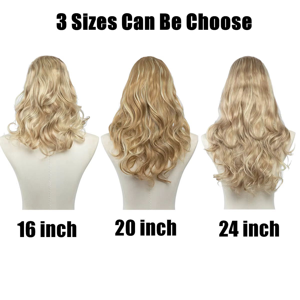 SARLA u-part synthétique pince dans l'extension de cheveux longs épais bouclés naturel blond Flase cheveux postiches pour les femmes résistant à la chaleur