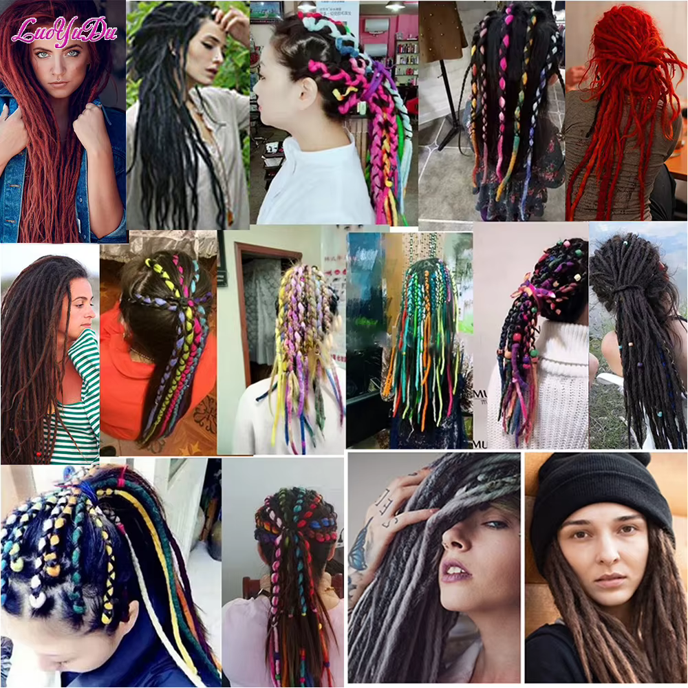 Pour cheveux Double extrémités doux Dreadlocks Extensions