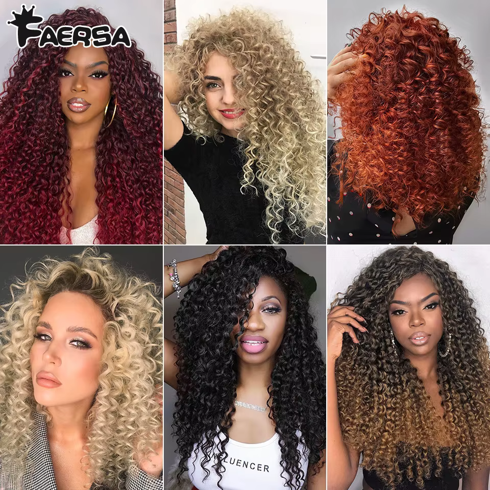 Crochet cheveux Afro boucles tressage Extension