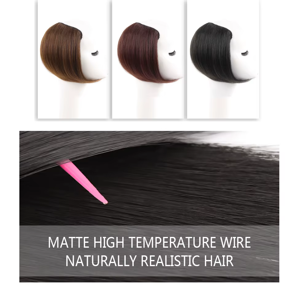 Perruque Synthétique Naturelle Courte à réinitialisation Invisible pour Femme