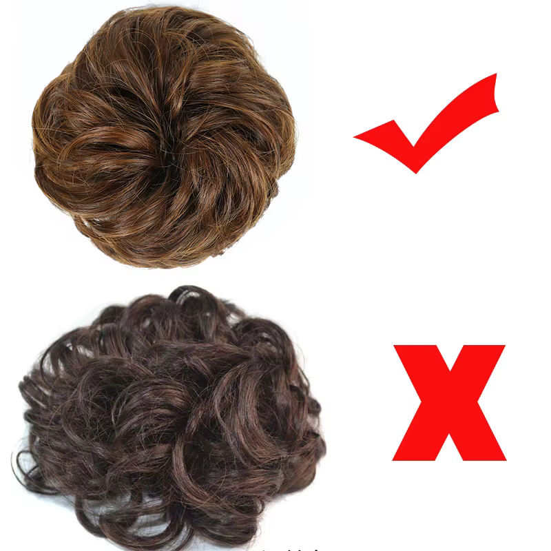 Azqueen synthétique désordre Chignon