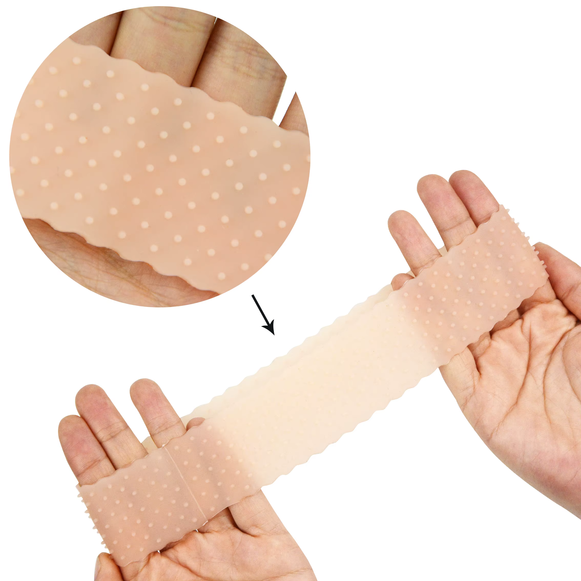Bande de Sauna en Silicone pour Fixer les Perruques pour Femme et Homme