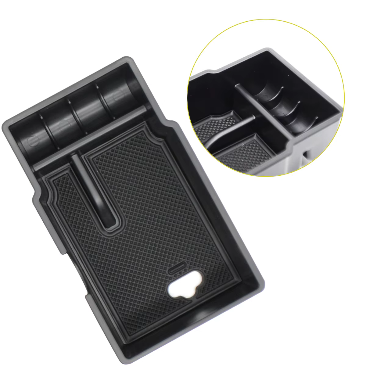 Pour Fiat 500X accoudoir boîte de rangement Console centrale organisateur conteneur plateau gant cas Bin 2014 2015 2016 2017 2018 2019 2020 2021