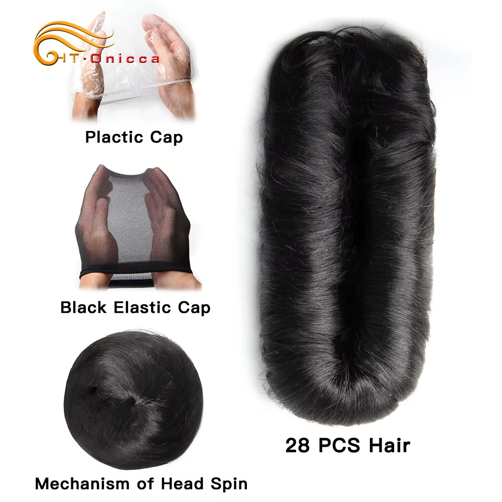 Bundles de cheveux humains bouclés indiens bruts