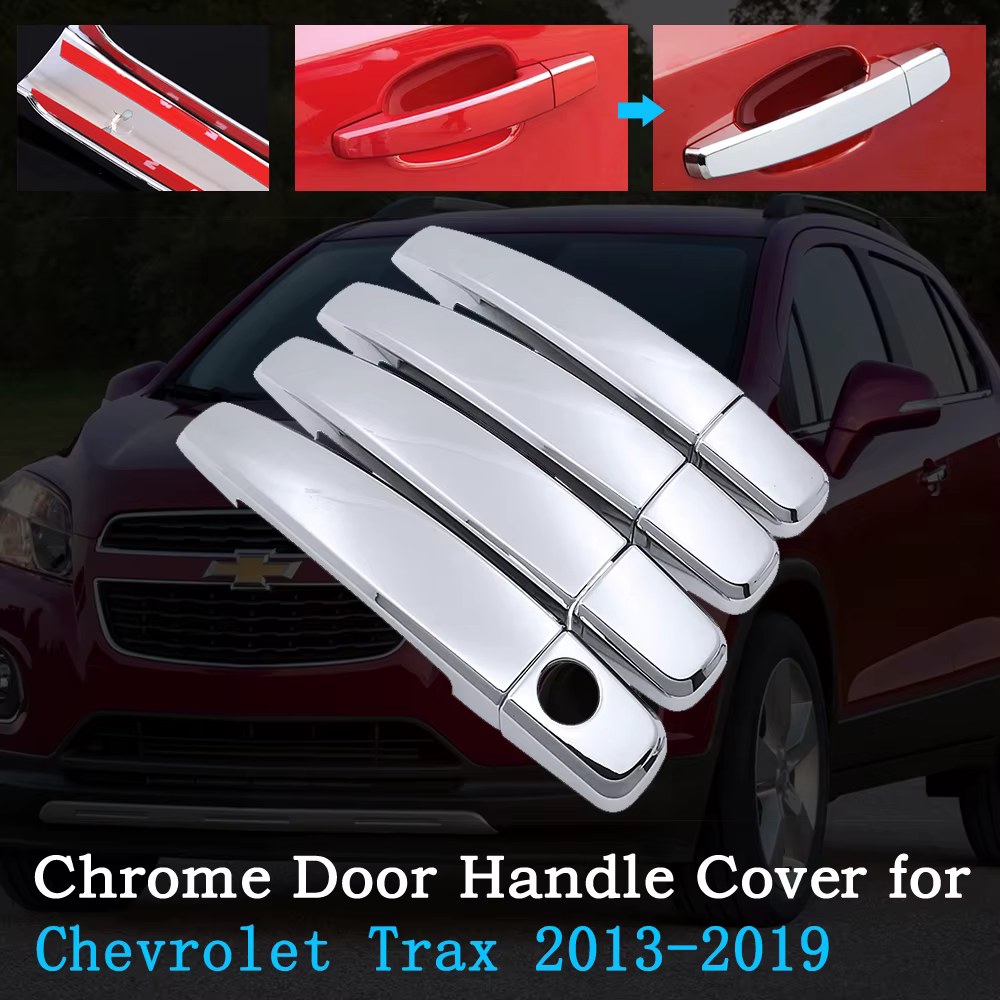 Couvercle chromé de poignée de porte de voiture, accessoires extérieurs pour Chevrolet Holden Trax Tracker 2013 ~ 2019 2014 2015 2016 2017