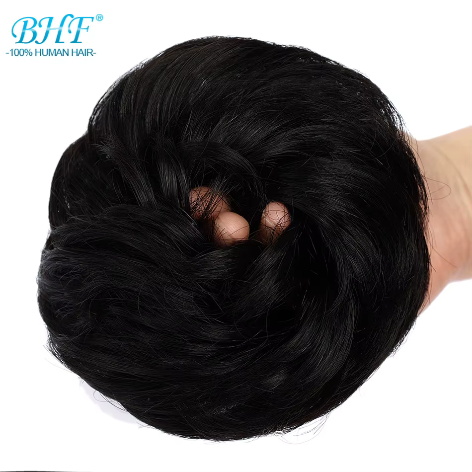 BHF cheveux humains Chignons queue de cheval postiche européenne
