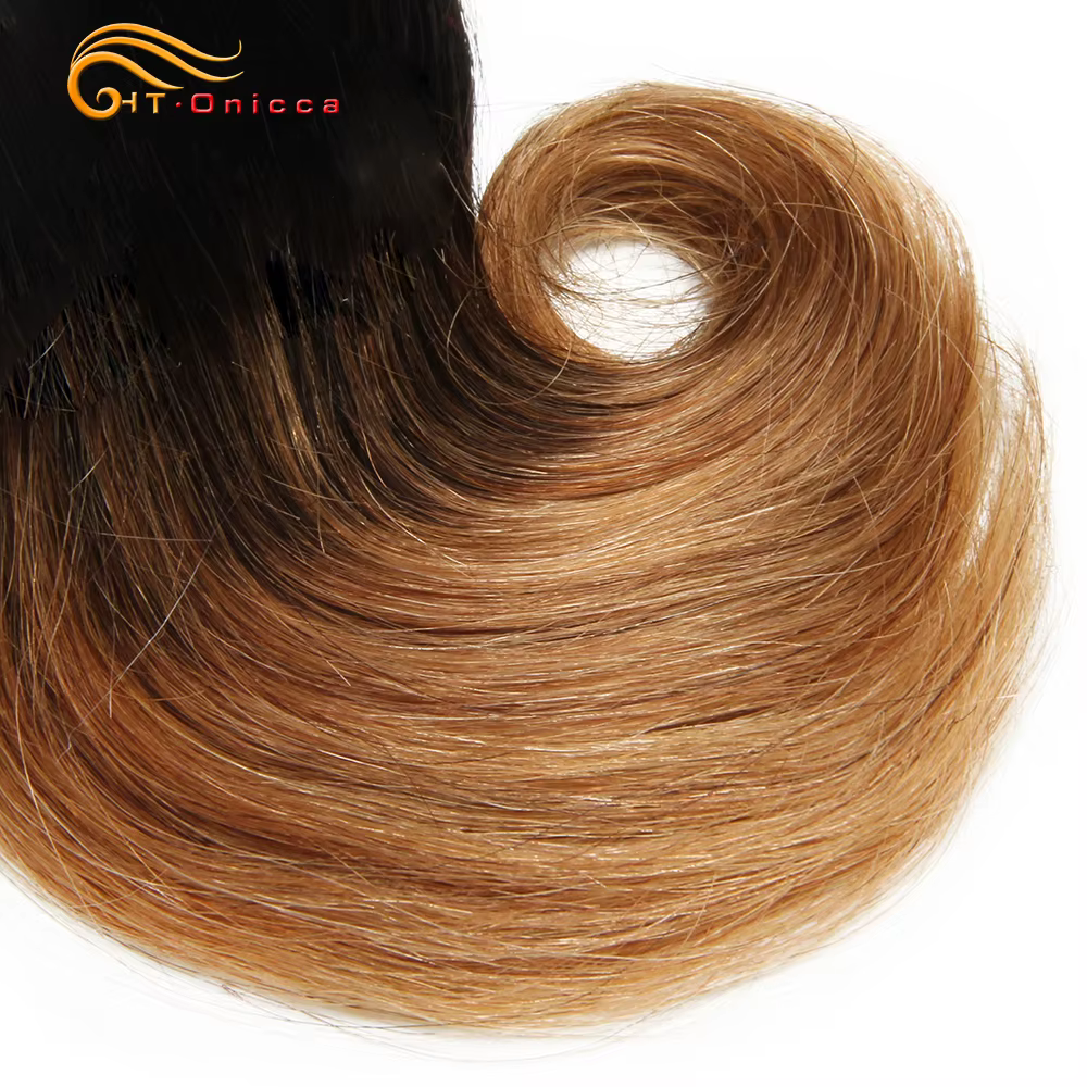 Mèches doubles de cheveux avec fermeture