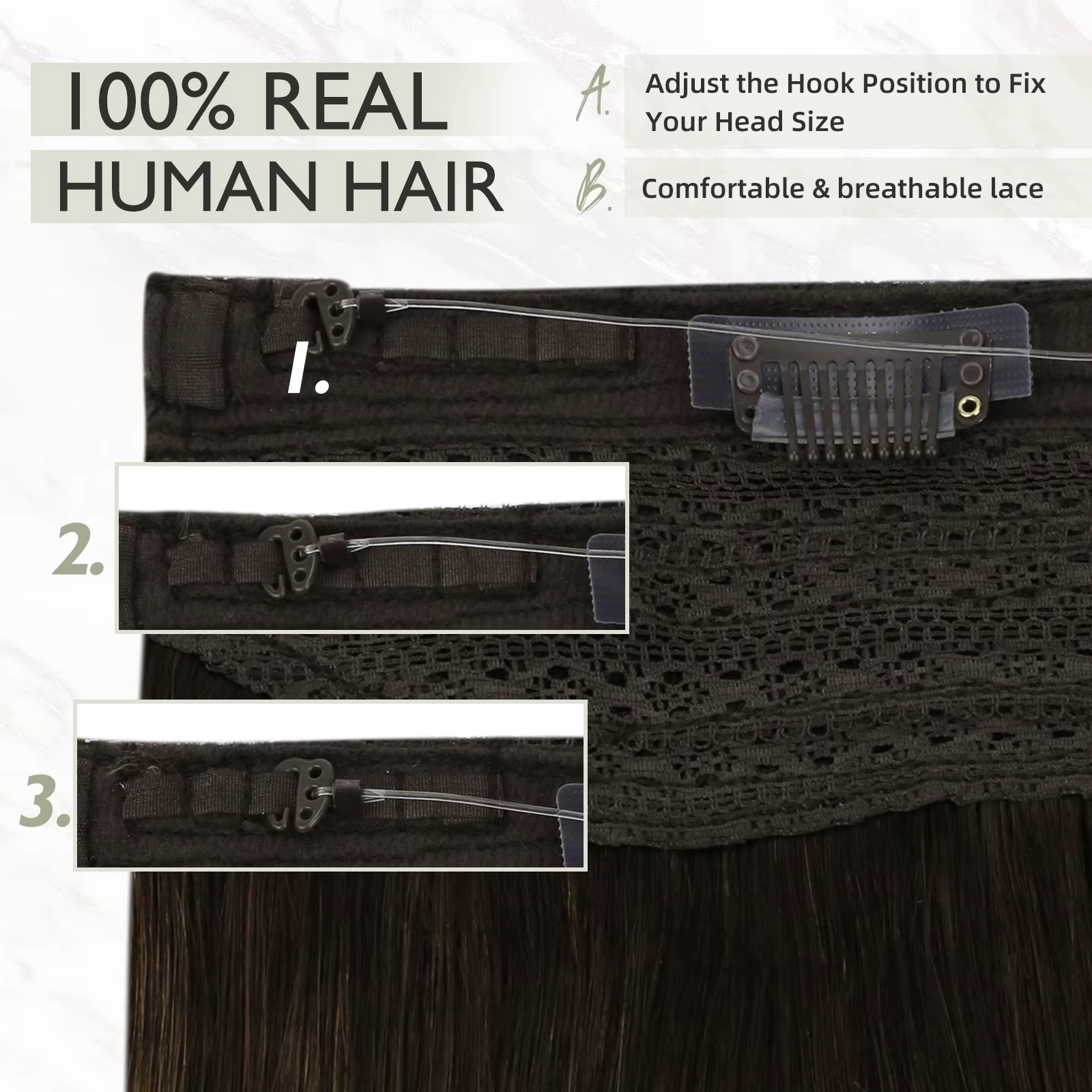 Extension de cheveux naturels
