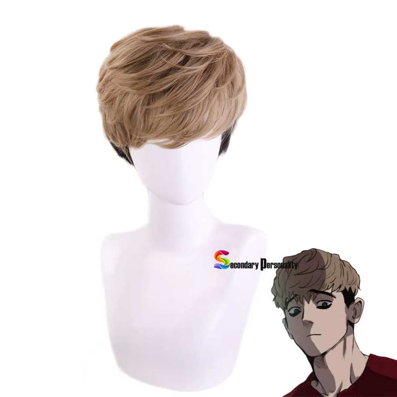 Perruque de Cosplay courte pour hommes