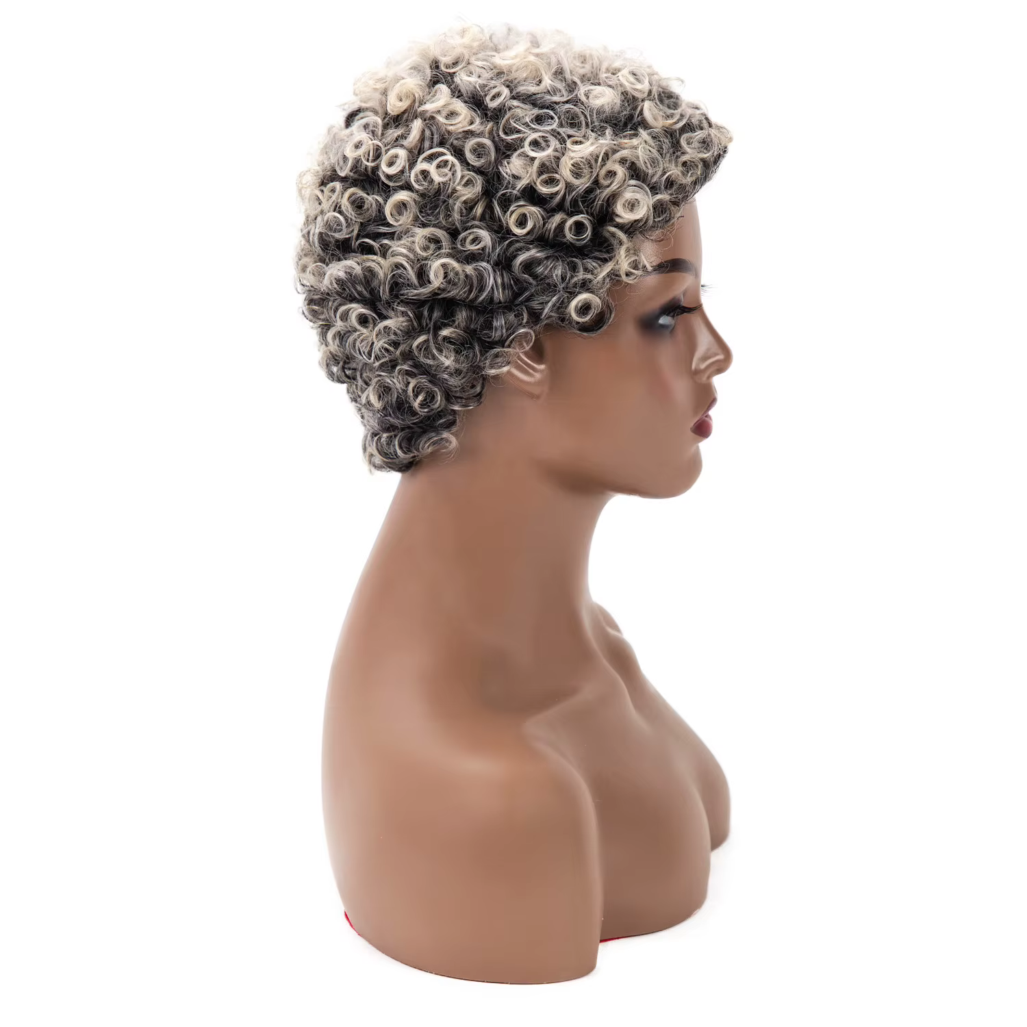 Perruque Synthétique Afro Courte et Bouclée pour Femme