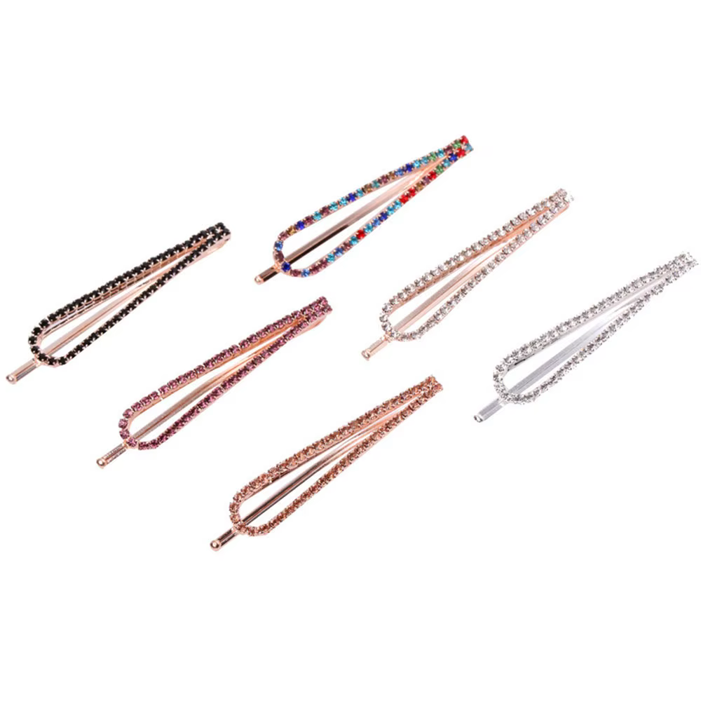 Pinces à cheveux en cristal strass pour femmes