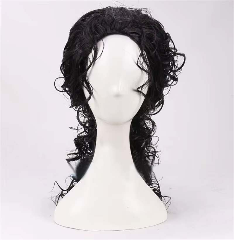 Perruque de Cosplay noire de Michael Jackson