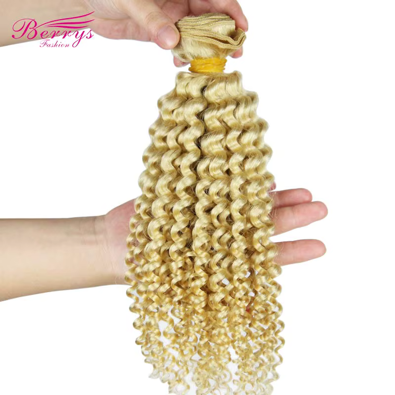 Berrys Fashion – Lots de mèches brésiliennes bouclées blondes 613