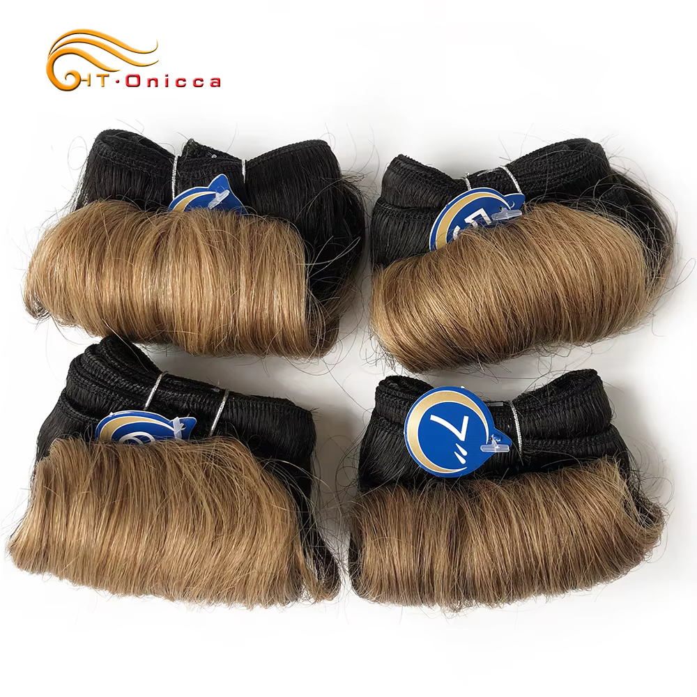 Tissage en lot brésilien Remy 100% naturel bouclé