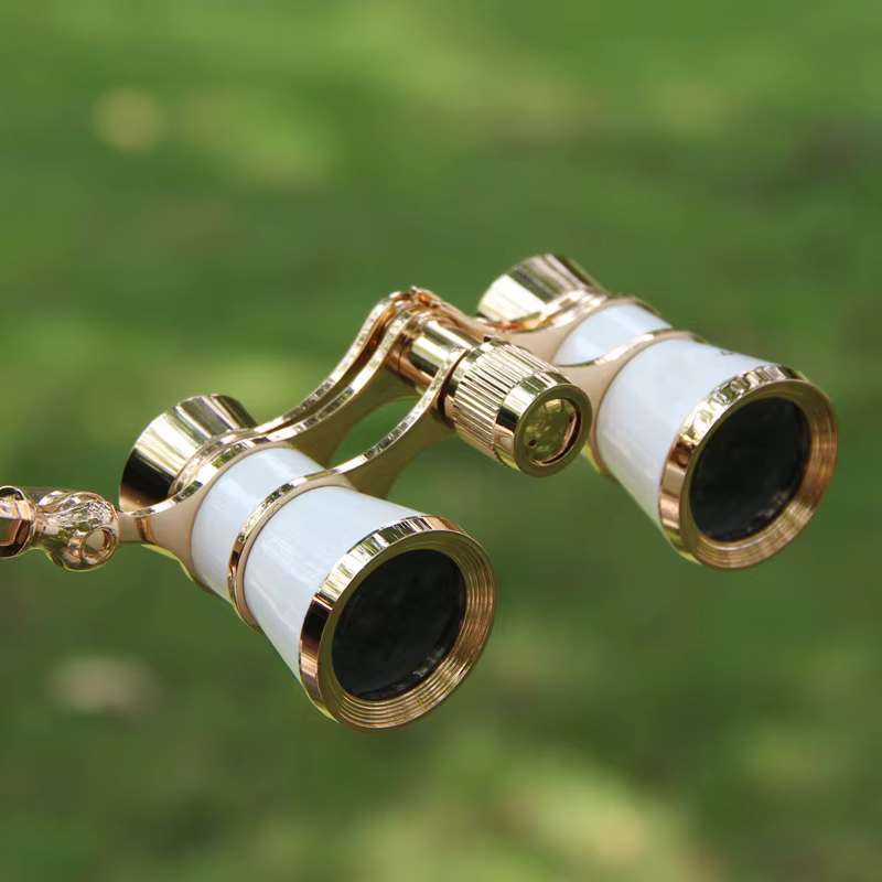 Télescope de théâtre avec corps en métal, jumelles de théâtre, lunettes d'opéra 3X25, lentille optique, design rétro comme cadeaux