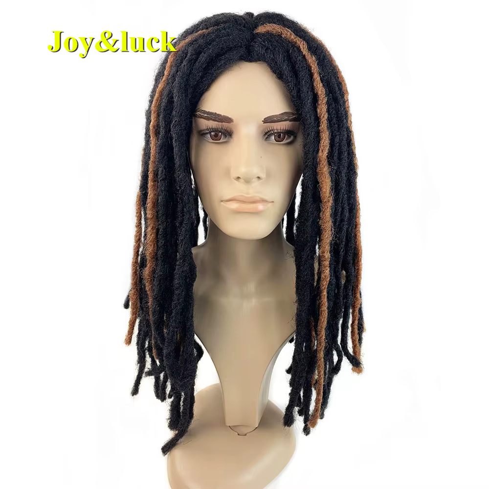Perruque Dreadlocks synthétique longue noire pour hommes