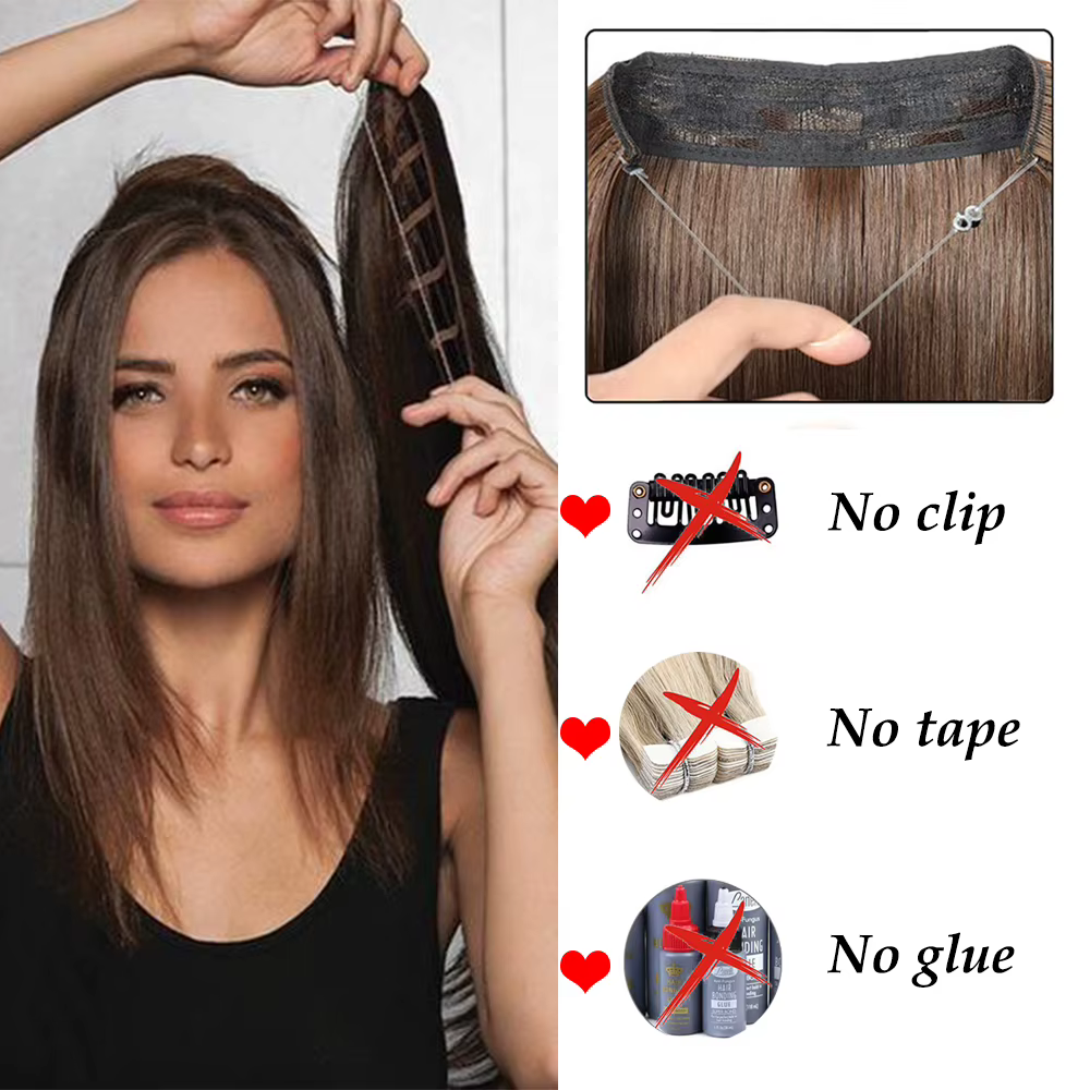 Extensions de cheveux synthétiques 16 "22"
