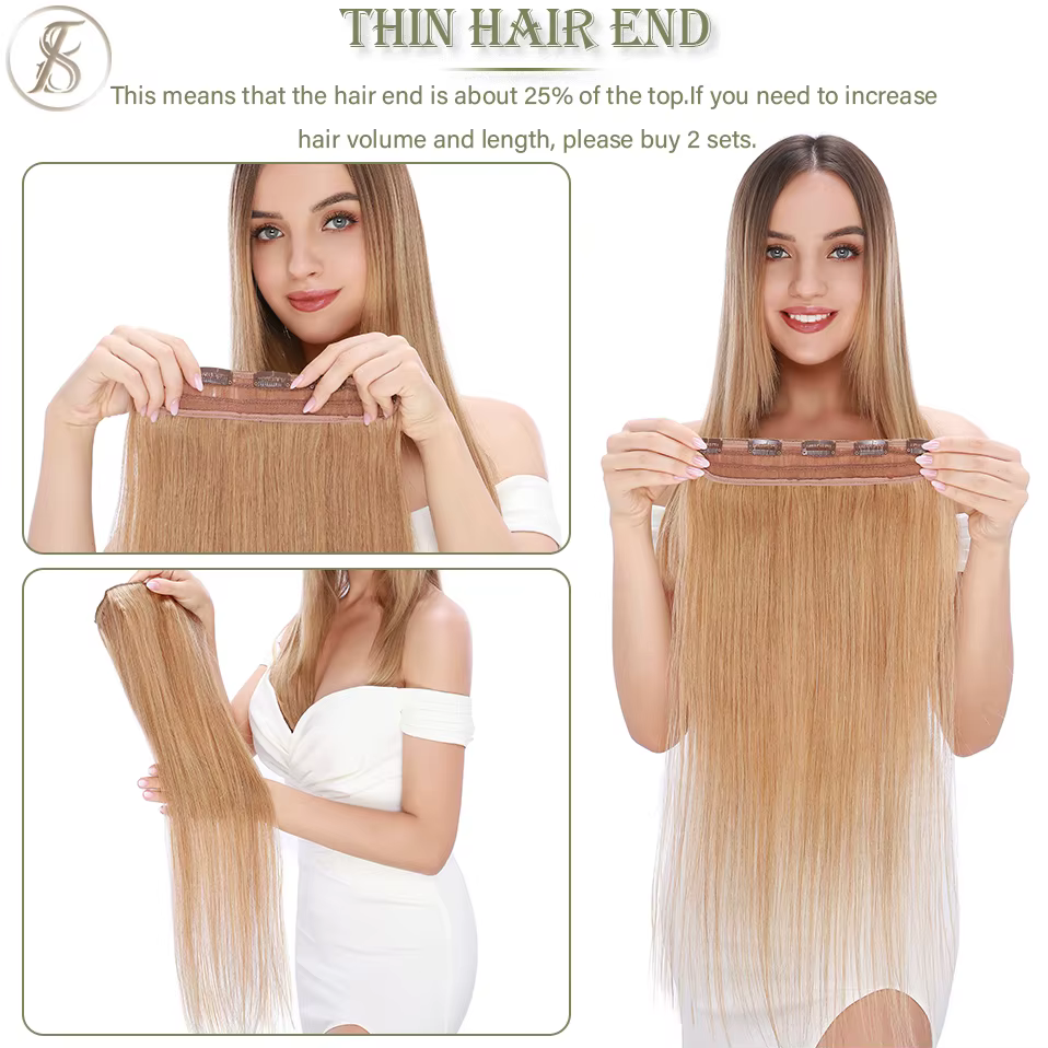 TESS pince dans les Extensions de cheveux humains 100% Extension naturelle