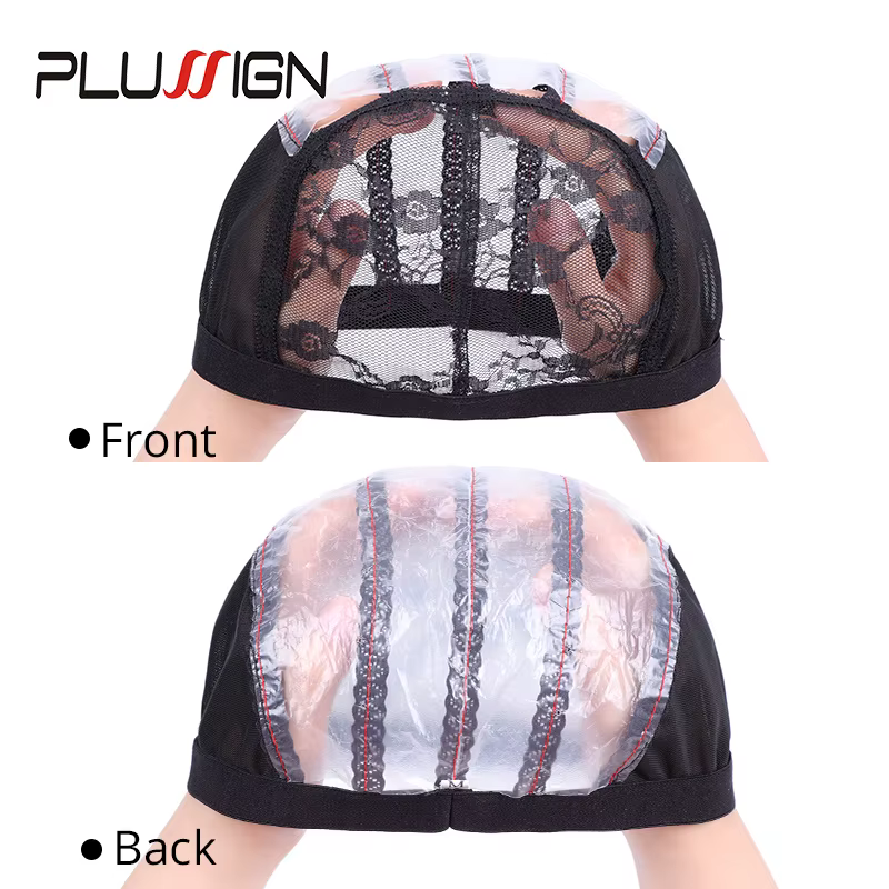 Bonnet de perruque en filet ventilé (1 pièce) avec 2 peignes