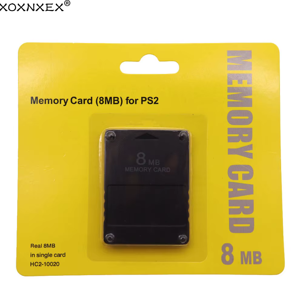Pour PS2 8 mo/64 mo/128 mo/256 mo carte mémoire cartes d'extension mémoire adaptées pour Sony PS1 PS2 carte mémoire noire en gros