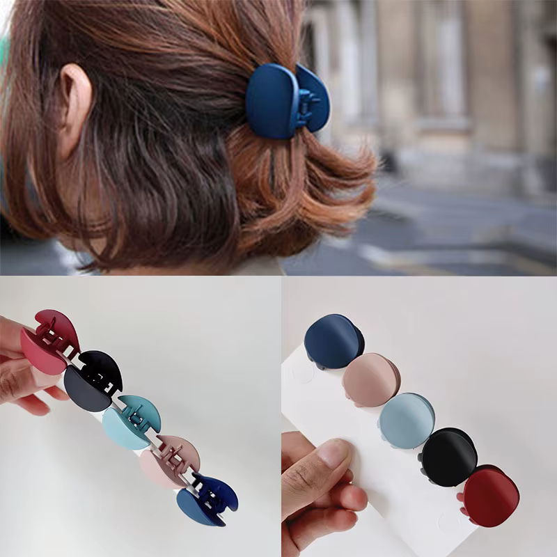 Pinces à cheveux de couleur unie pour femmes et filles