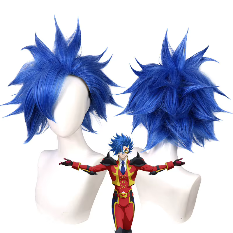 MIYA-Perruque de Cosplay Synthétique Courte Noire Alberen Ya, Anime SK8 Extron, 35cm
